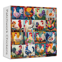 Patchwork-Hühner-Puzzle, 1000 Teile