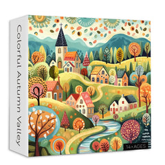 Colorful Autumn Valley Jigsaw Puzzle 1000 Pieces