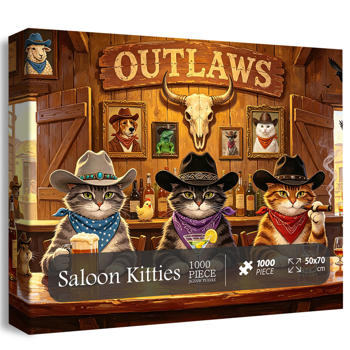 Saloon Kitties Puzzle 1000 Teile
