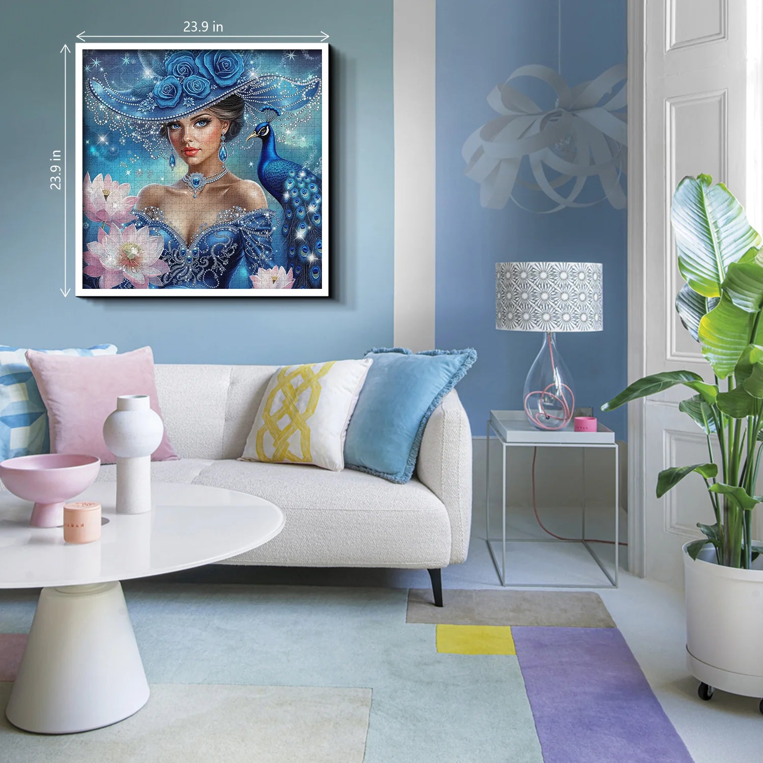 Das Pfauendame-Puzzle 1000 Teile