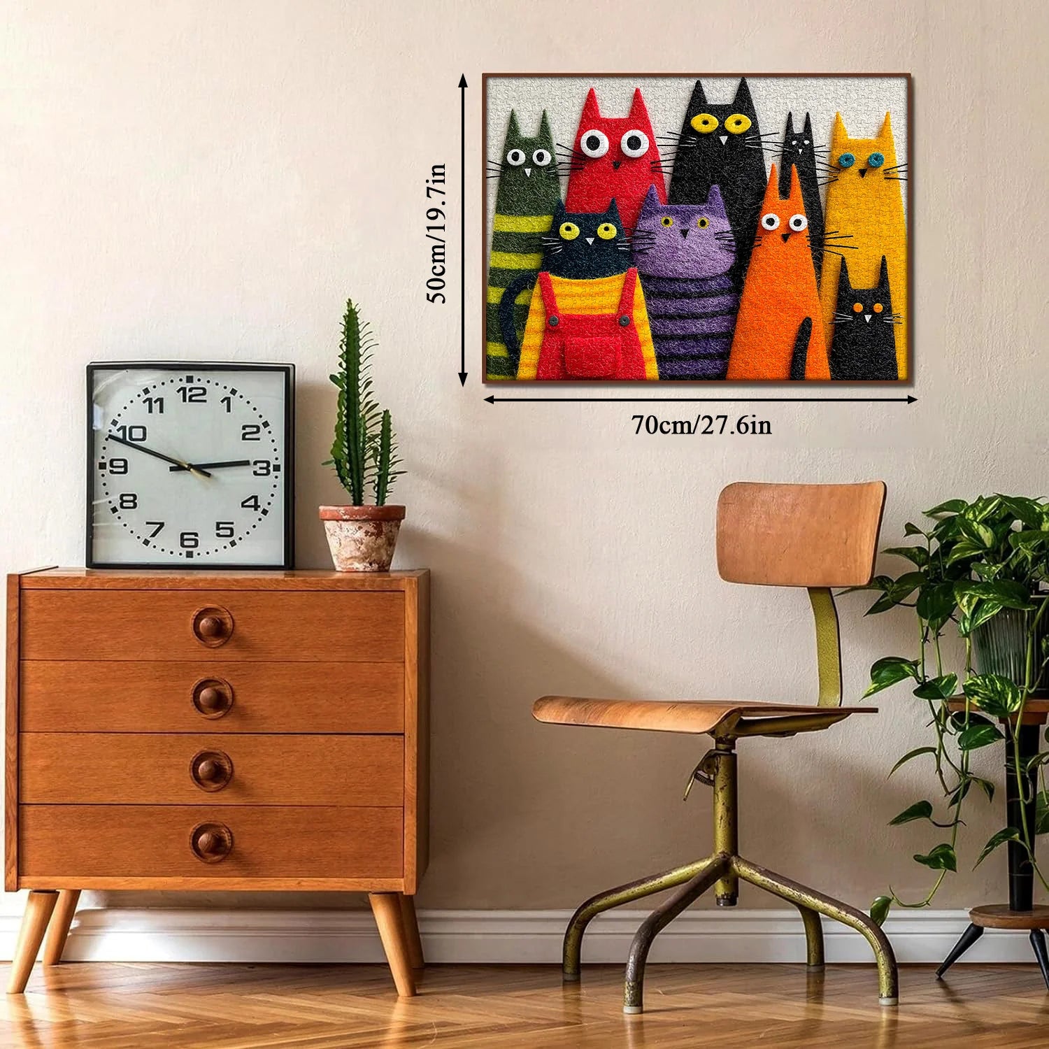 Cute Fuzzy Cats Jigsaw Puzzle 1000 Pieces