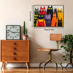 Cute Fuzzy Cats Jigsaw Puzzle 1000 Pieces