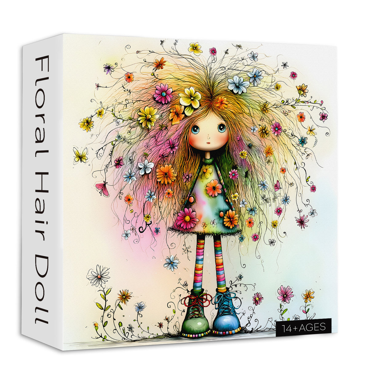 Blumenhaarpuppen-Puzzle 1000 Teile