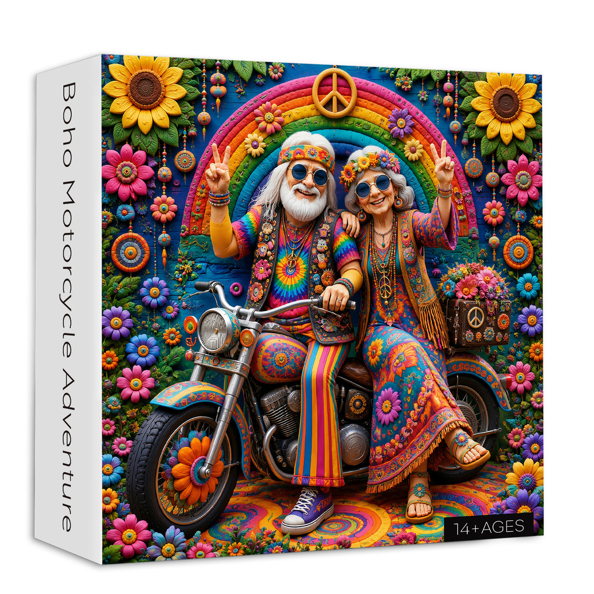 Boho-Motorrad-Abenteuer-Puzzle, 1000 Teile