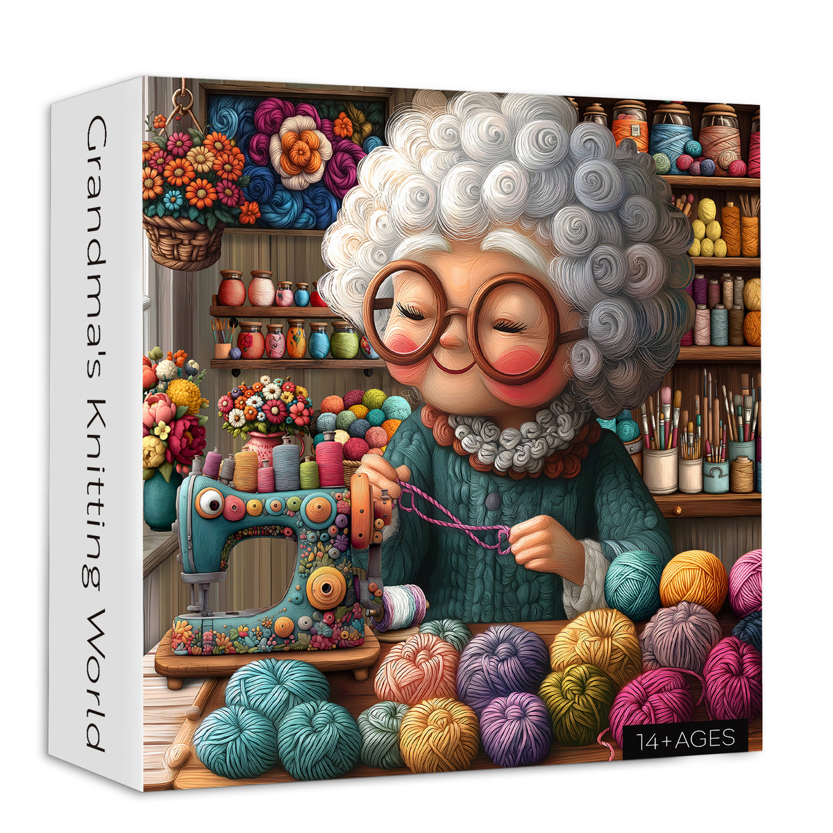 Grandma’s Knitting World Jigsaw Puzzle 1000 Pieces