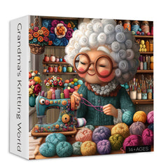 Grandma’s Knitting World Jigsaw Puzzle 1000 Pieces