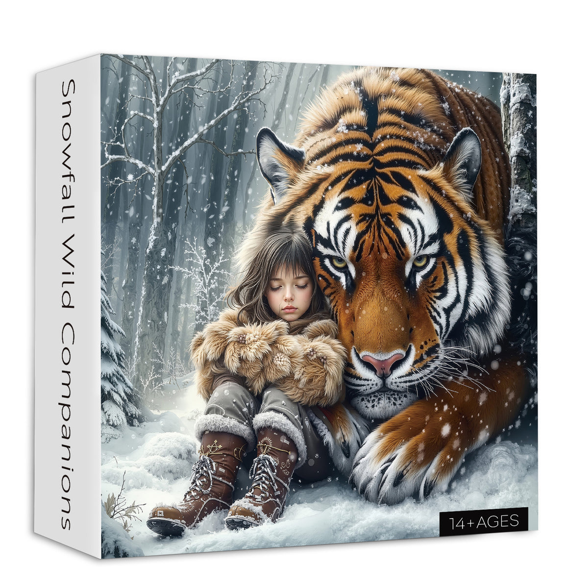 Schneefall wilde Begleiter Puzzle 1000 Stücke