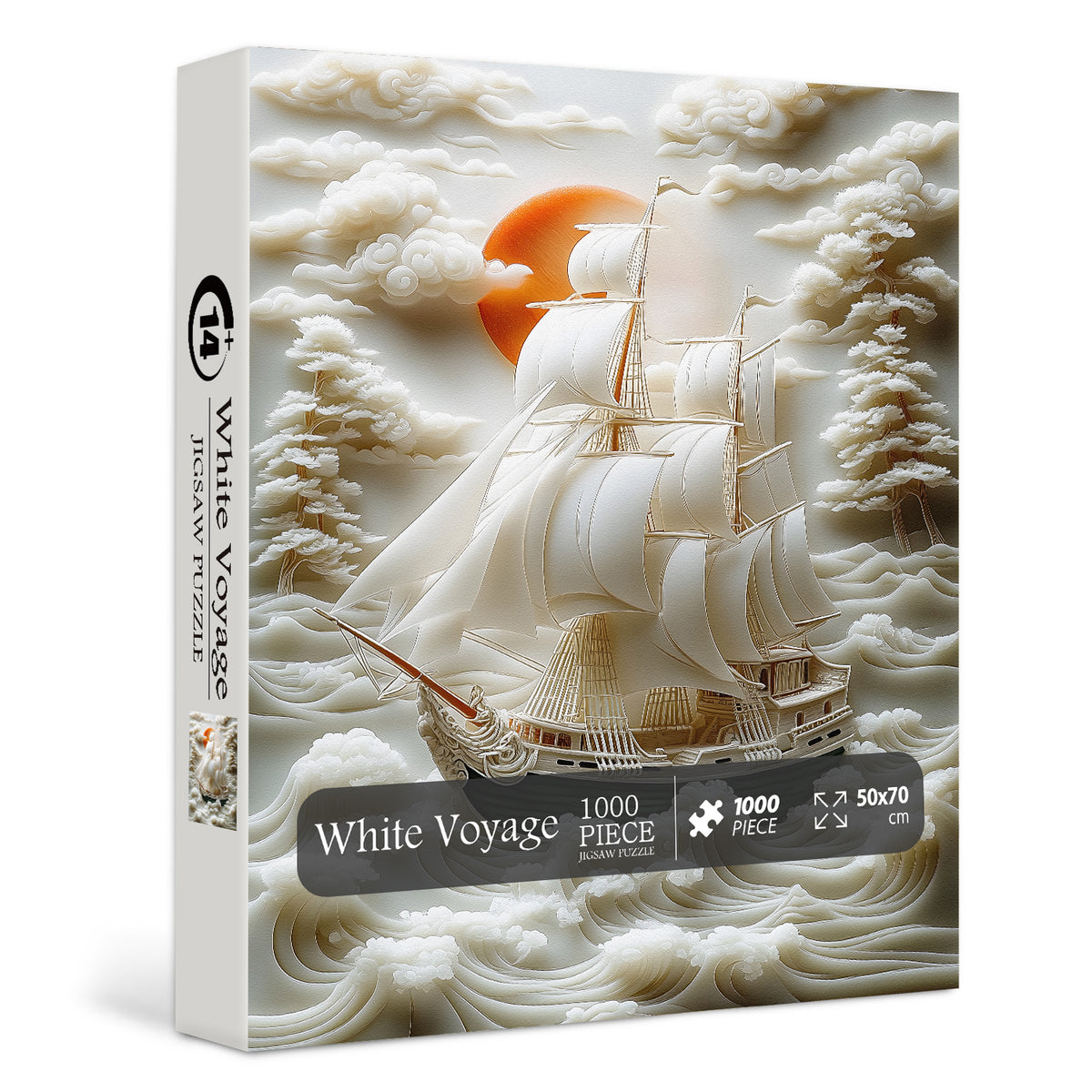 White Voyage Jigsaw Puzzle 1000 Pieces