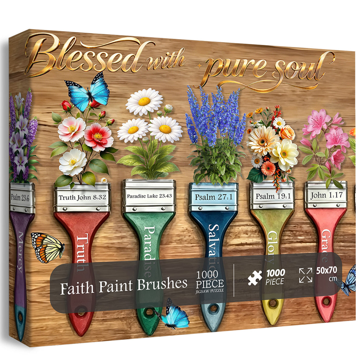 Faith Paint Brushes Puzzle 1000 Teile