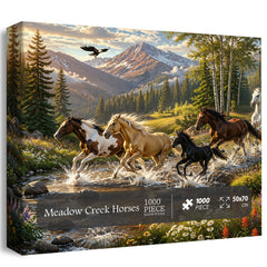Meadow Creek Horses Jigsaw Puzzle 1000 Pieces