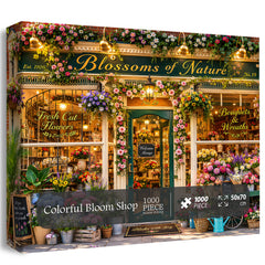 Buntes Blumenladen-Puzzle 1000 Teile