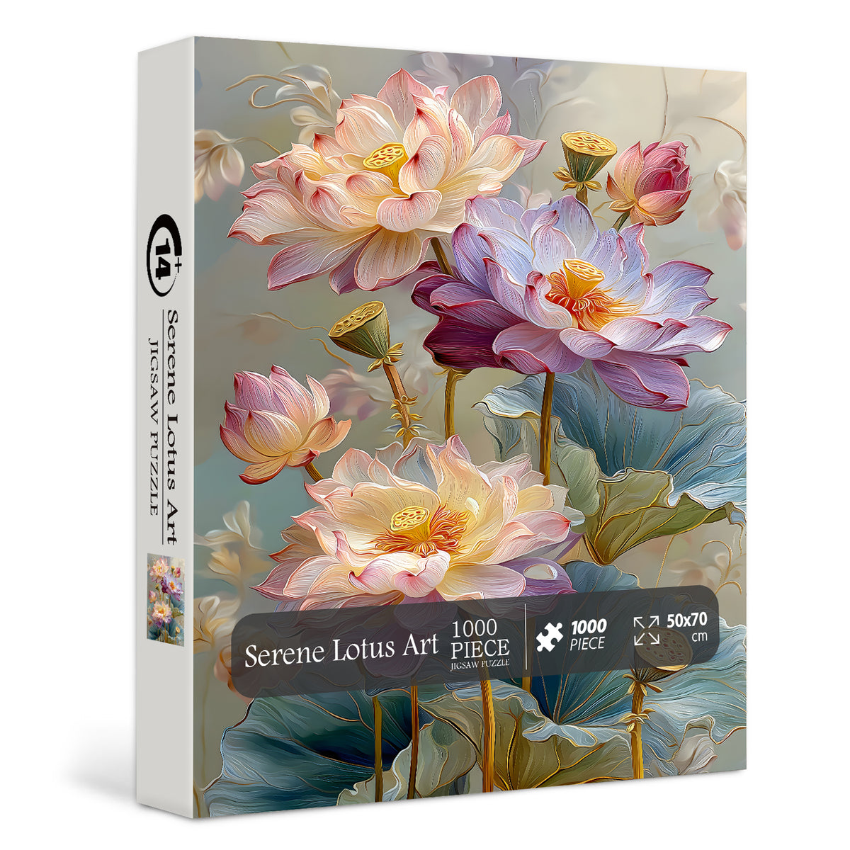 Serene Lotus Art Jigsaw Puzzle 1000 Pieces
