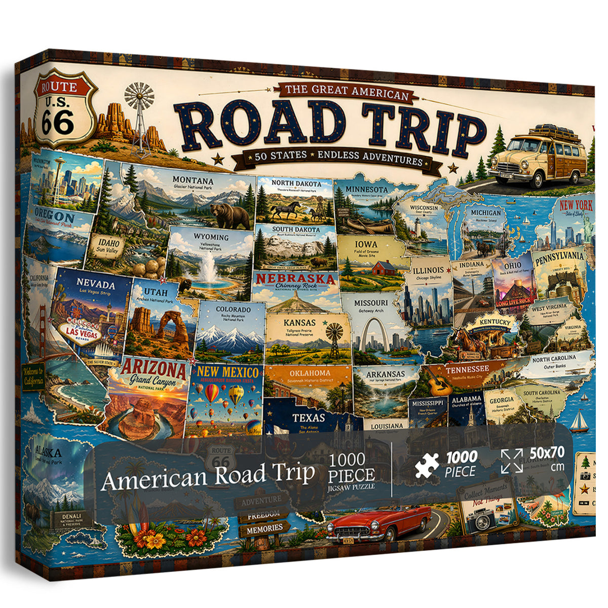 American Road Trip Puzzle 1000 Teile