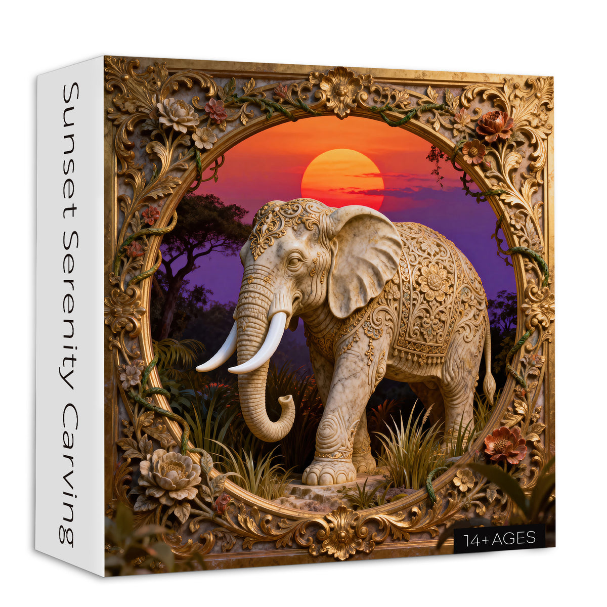 Sunset Serenity Carving Jigsaw Puzzle 1000 Pieces