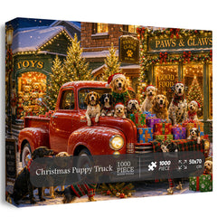 Weihnachtswelpen-LKW-Puzzle 1000 Teile
