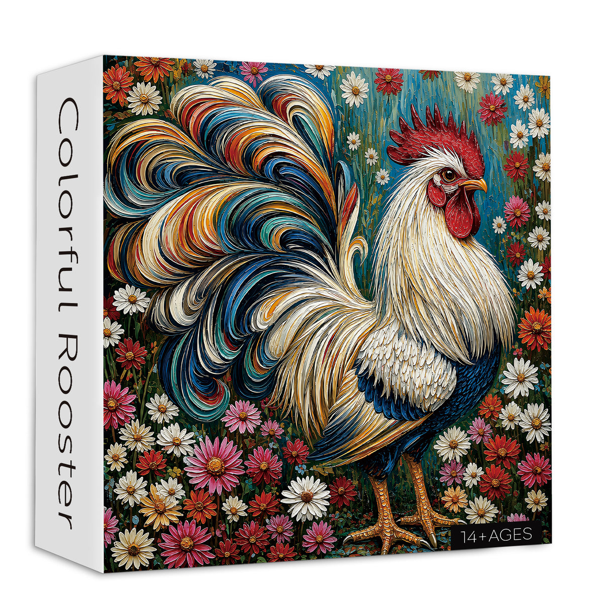 Colorful Rooster Jigsaw Puzzle 1000 Pieces