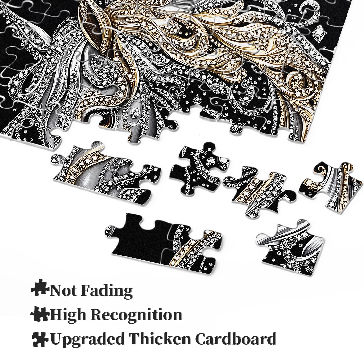 Diamantpferd-Puzzle 1000 Teile