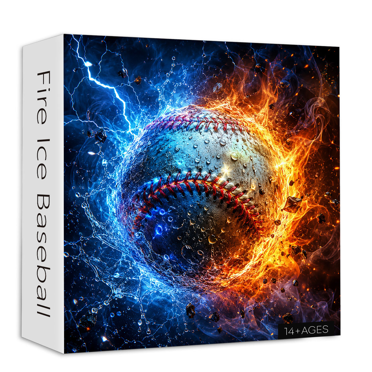 Fire Ice Baseball Jigsaw Puzzle 1000 Pieces