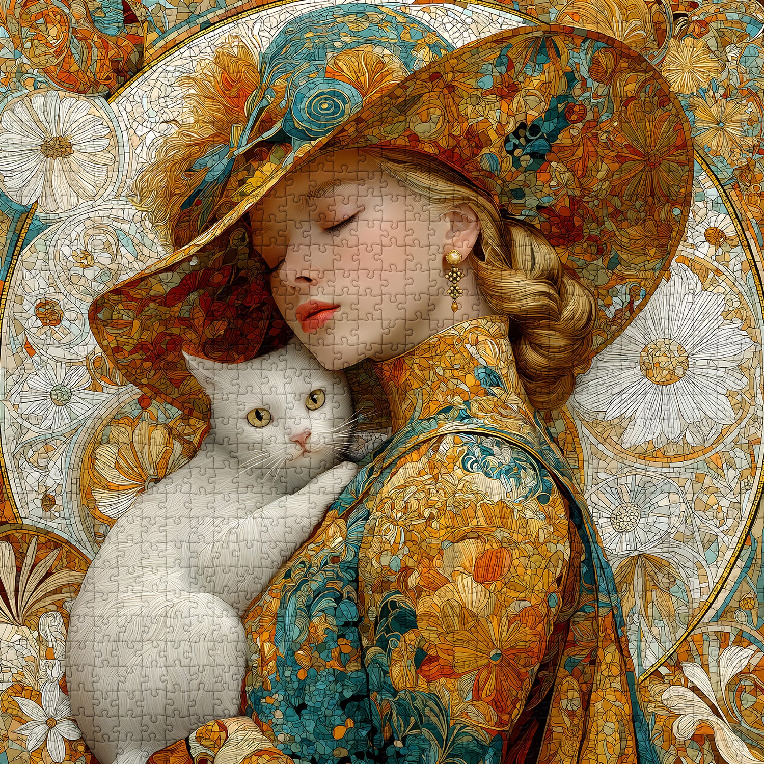 Puzzle mit floraler Eleganz, 1000 Teile