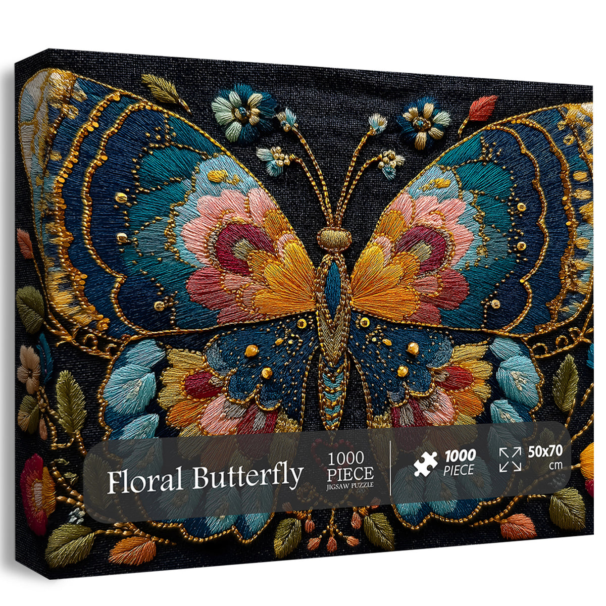 Blumen-Schmetterlings-Puzzle 1000 Teile