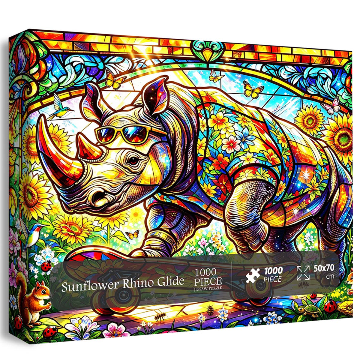 Sunflower Rhino Glide Jigsaw Puzzle 1000 Pieces