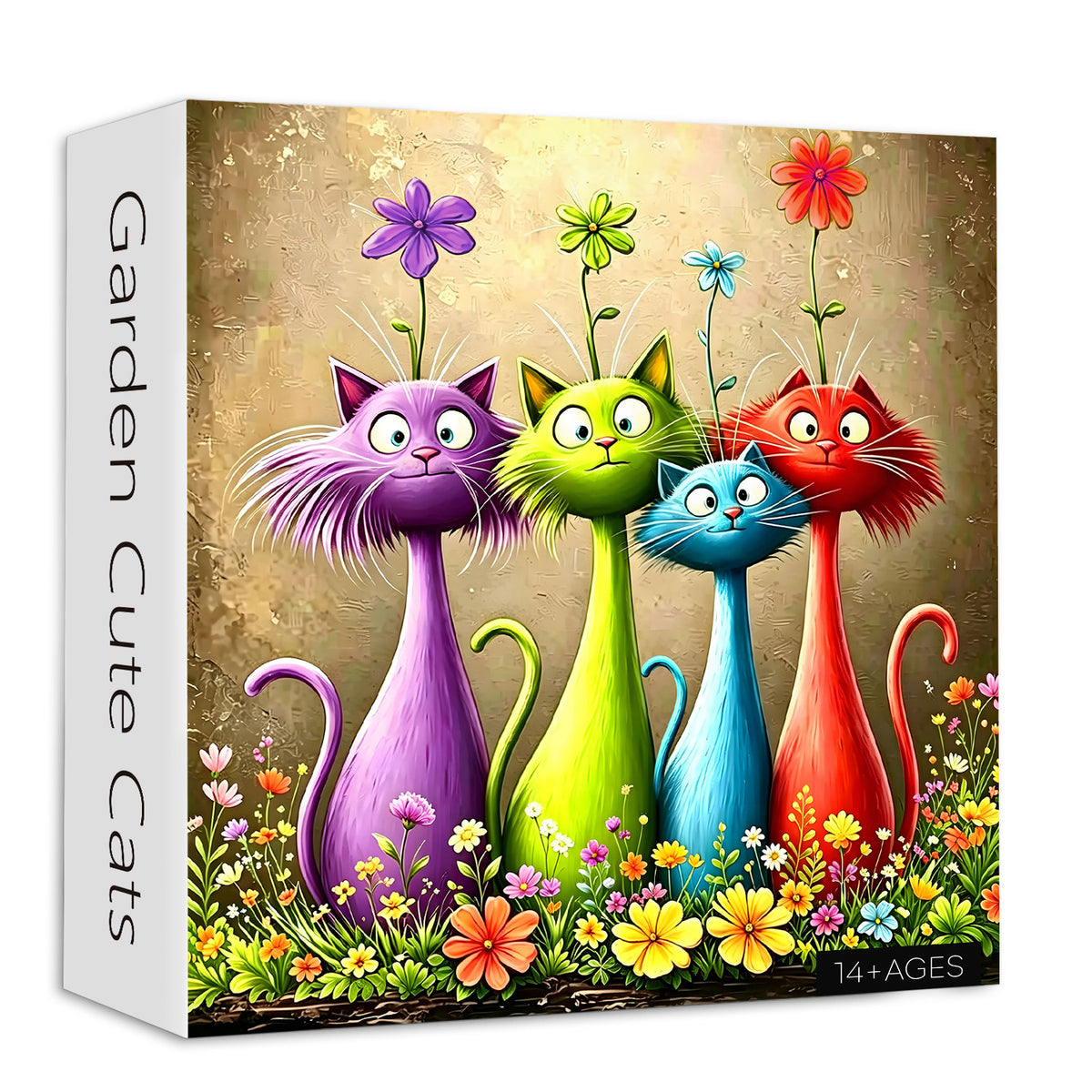 Garden Cute Cats Jigsaw Puzzle 1000 Pieces