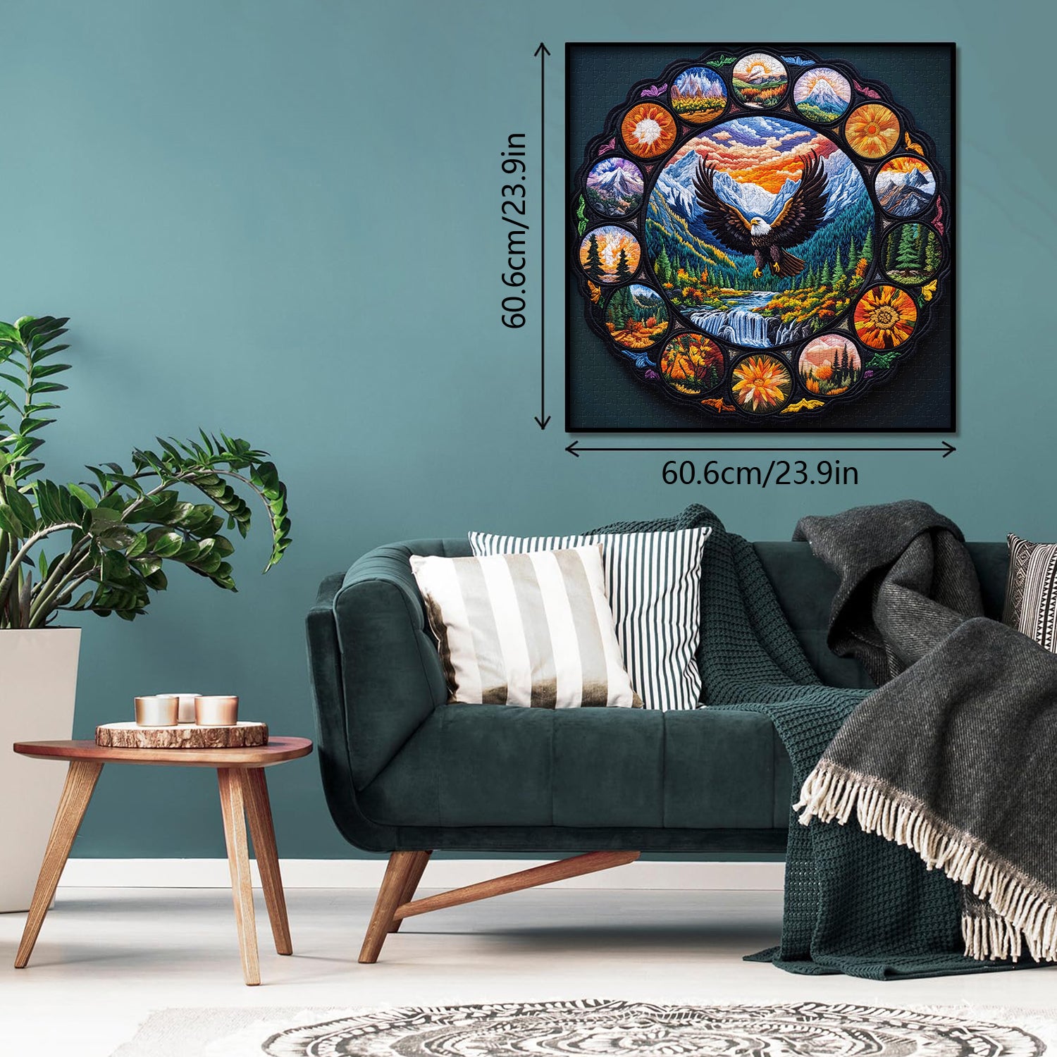 Mandala Eagle Soars Jigsaw Puzzle 1000 Pieces