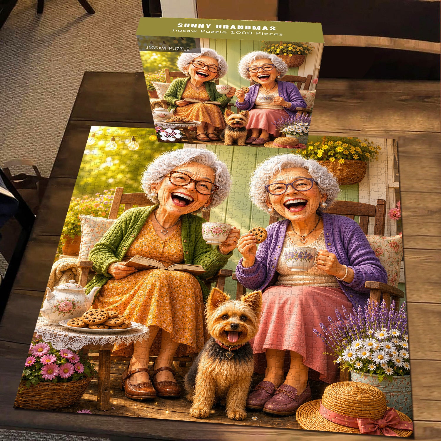 Sunny Grandmas Jigsaw Puzzle 1000 Pieces