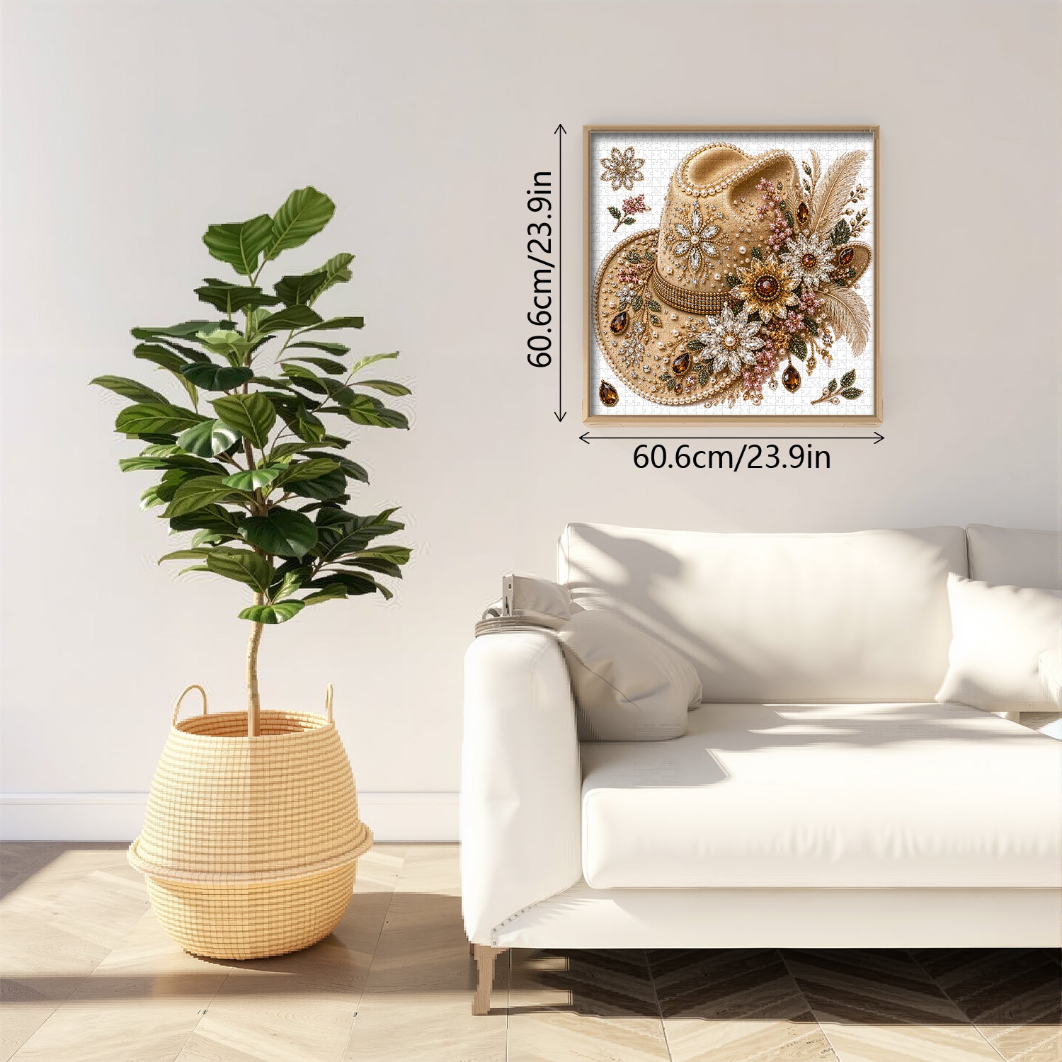 Blumenjuwel Cowboyhut-Puzzle 1000 Teile