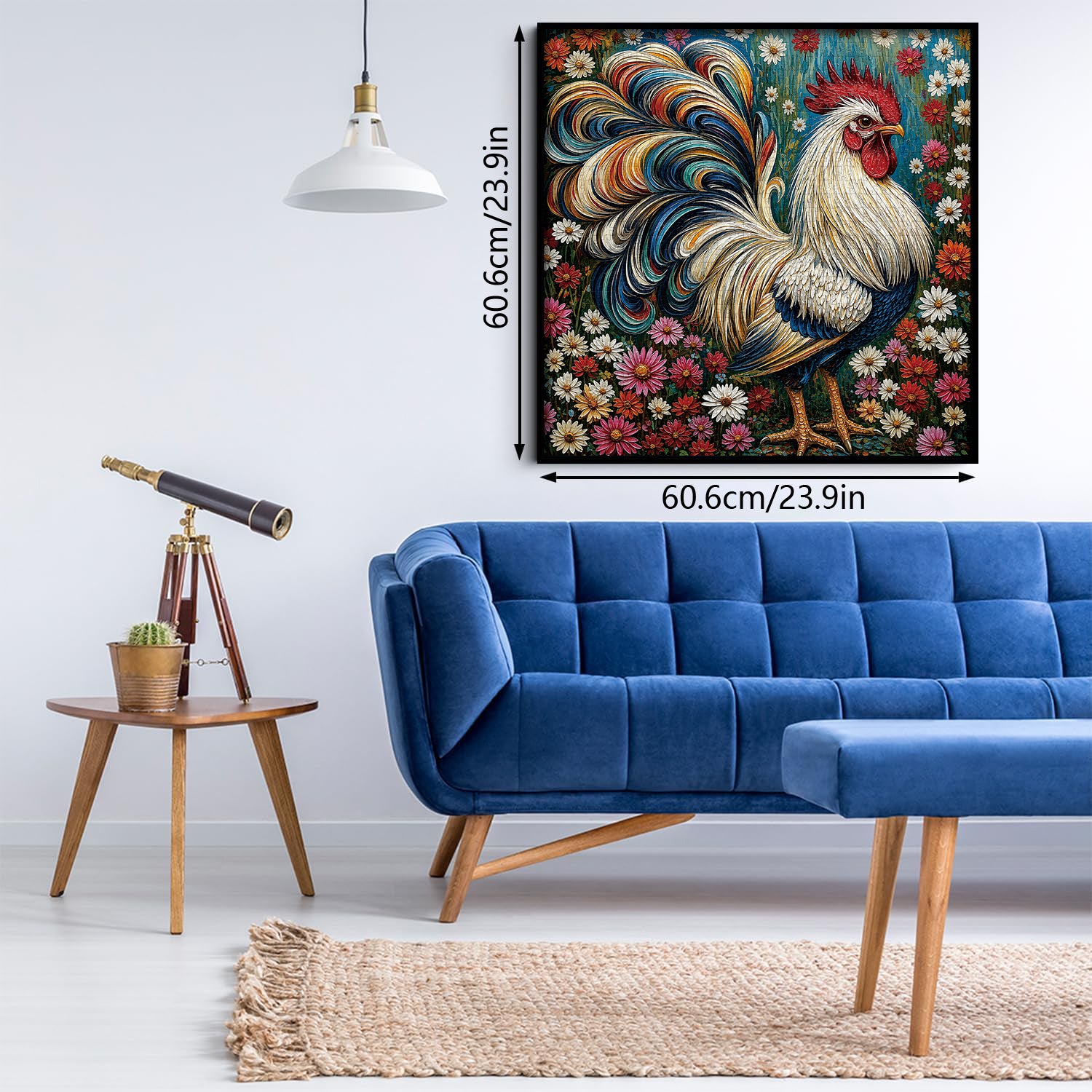 Colorful Rooster Jigsaw Puzzle 1000 Pieces