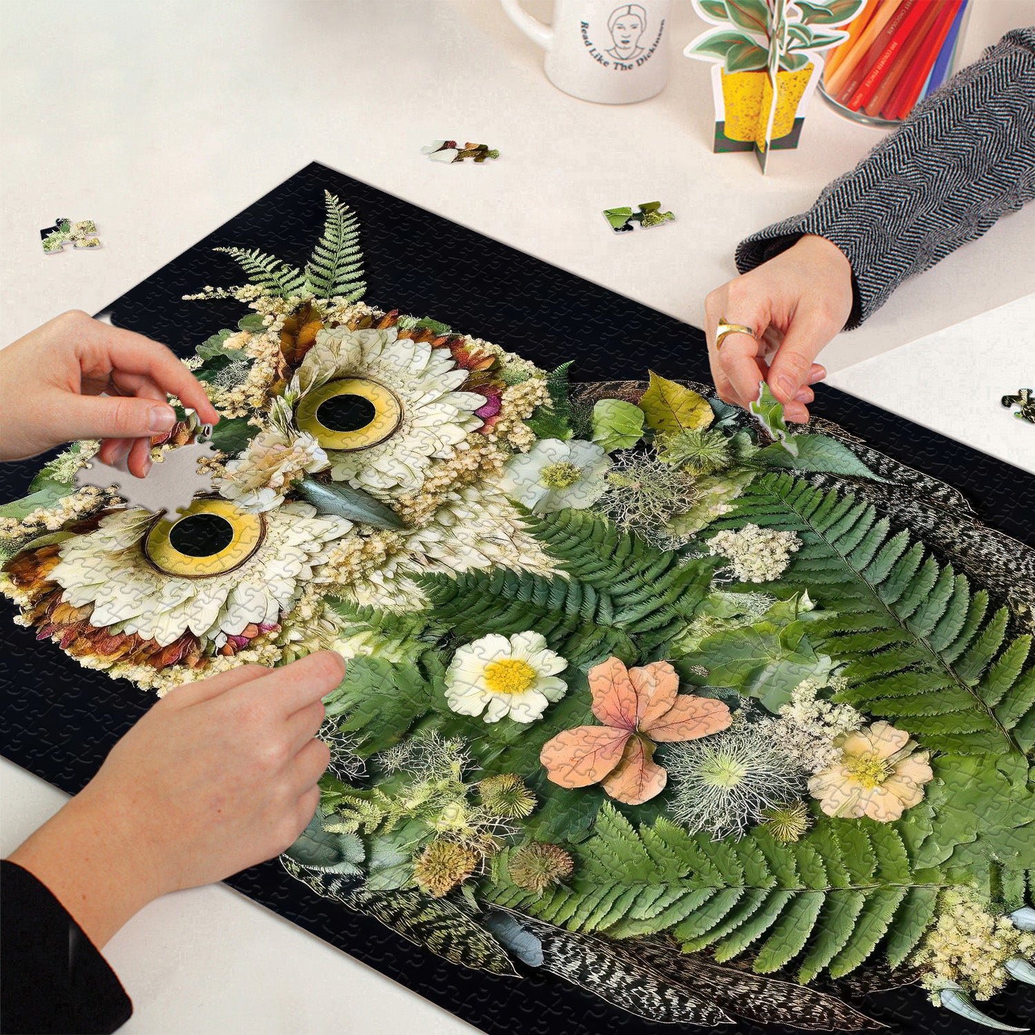 Das Laub-Eulen-Puzzle 1000 Teile