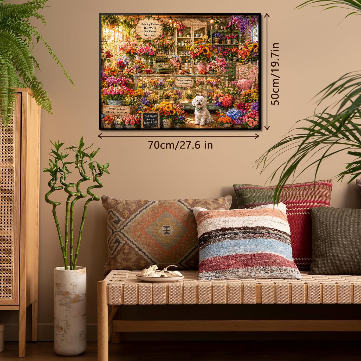 Gemütliches Blumenladen-Puzzle 1000 Teile