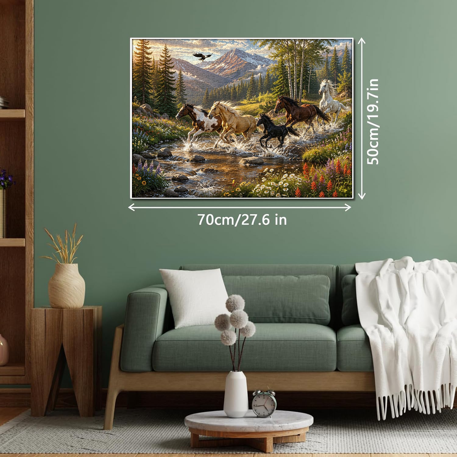 Meadow Creek Horses Jigsaw Puzzle 1000 Pieces