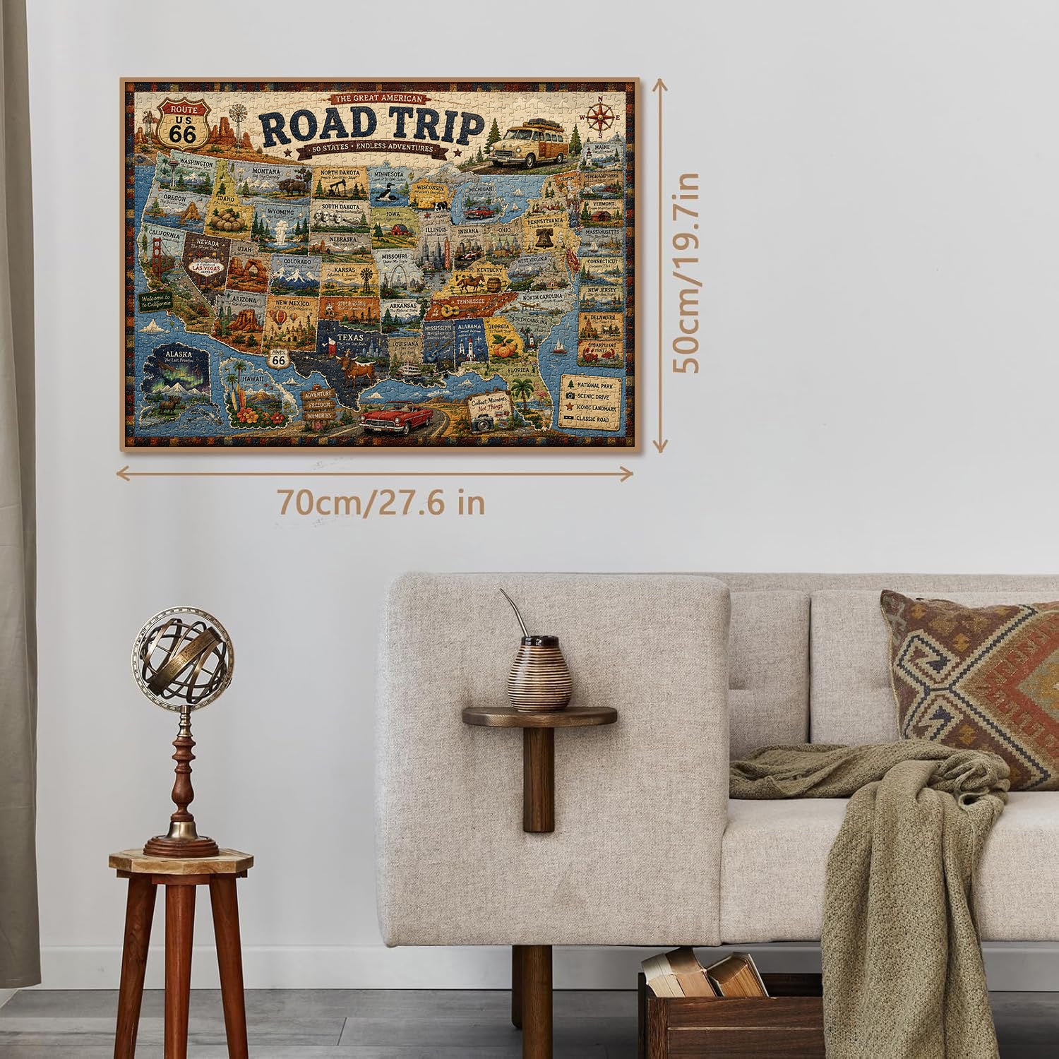 American Road Trip Jigsaw Puzzle 1000 Pieces