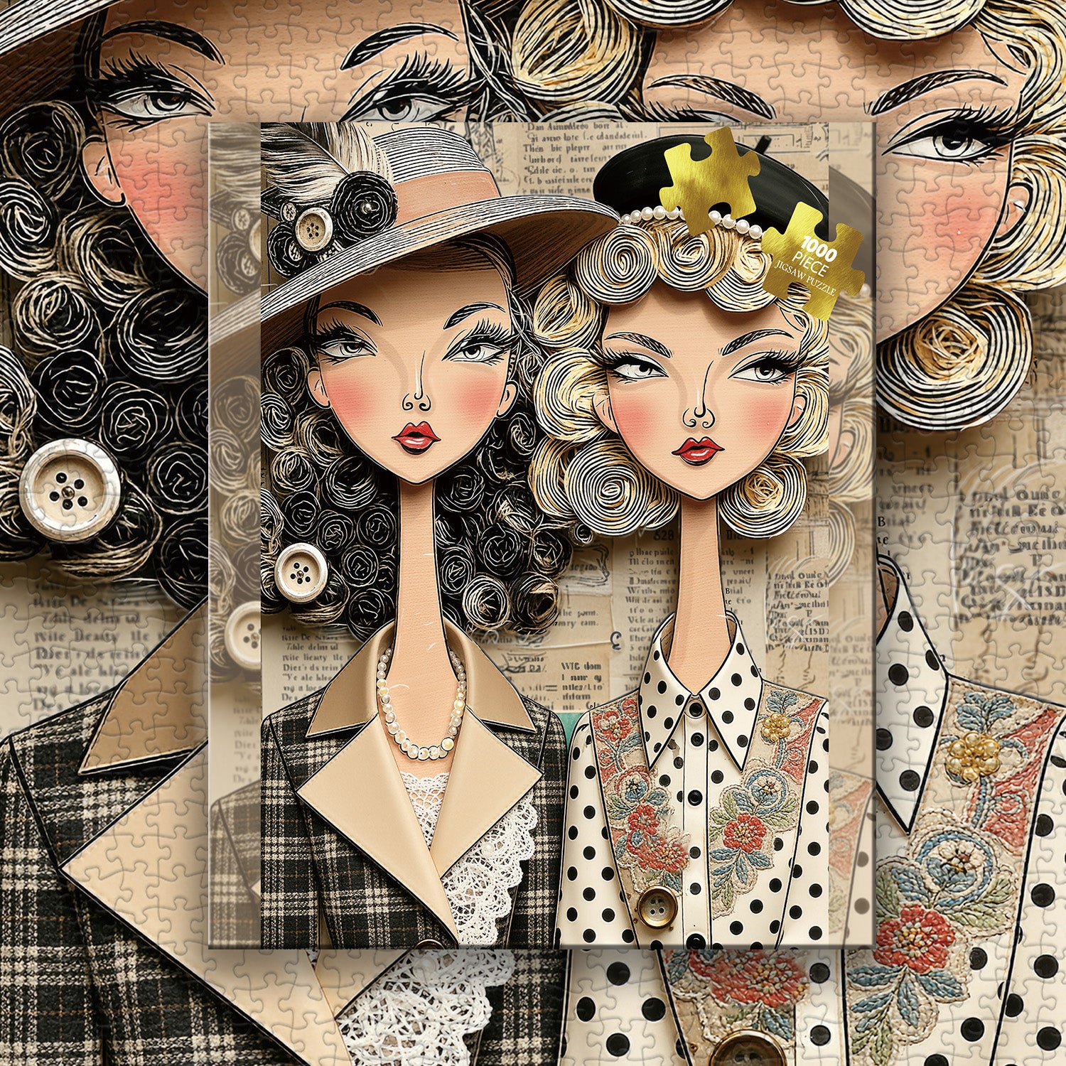 Fashionable Women Jigsaw Puzzle 1000 Pieces