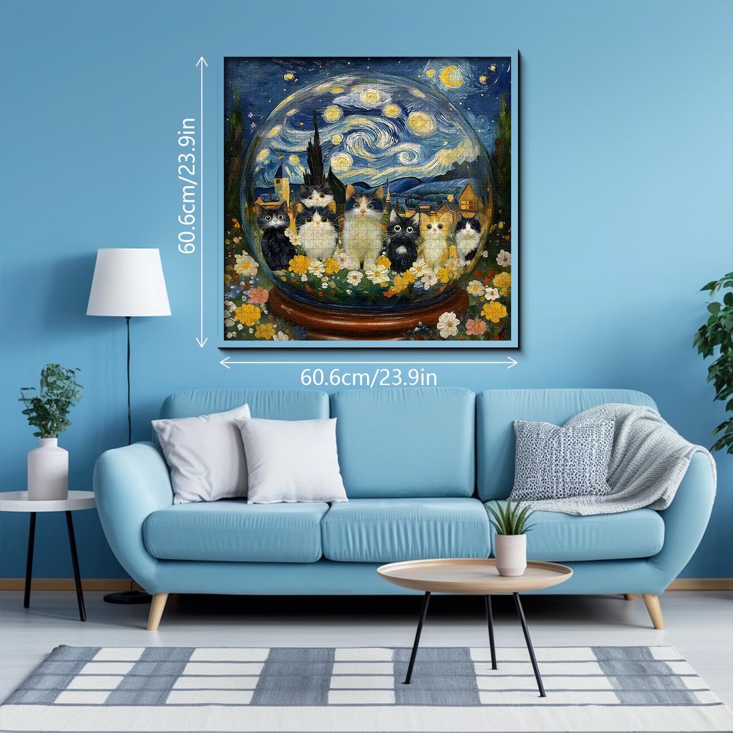 Katzen-Kristallkugel-Puzzle, 1000 Teile