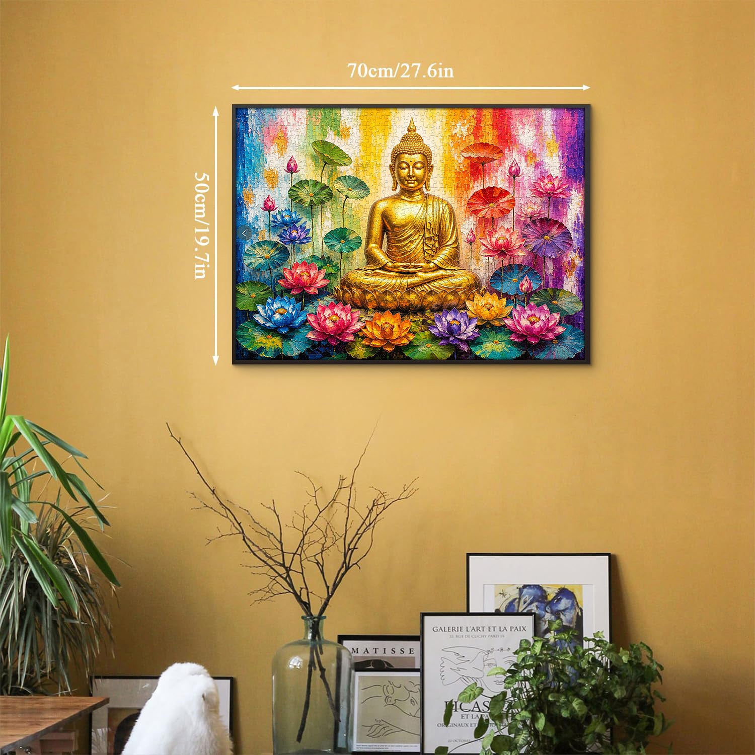 Serene Buddha Floral Bloom Puzzle 1000 Teile