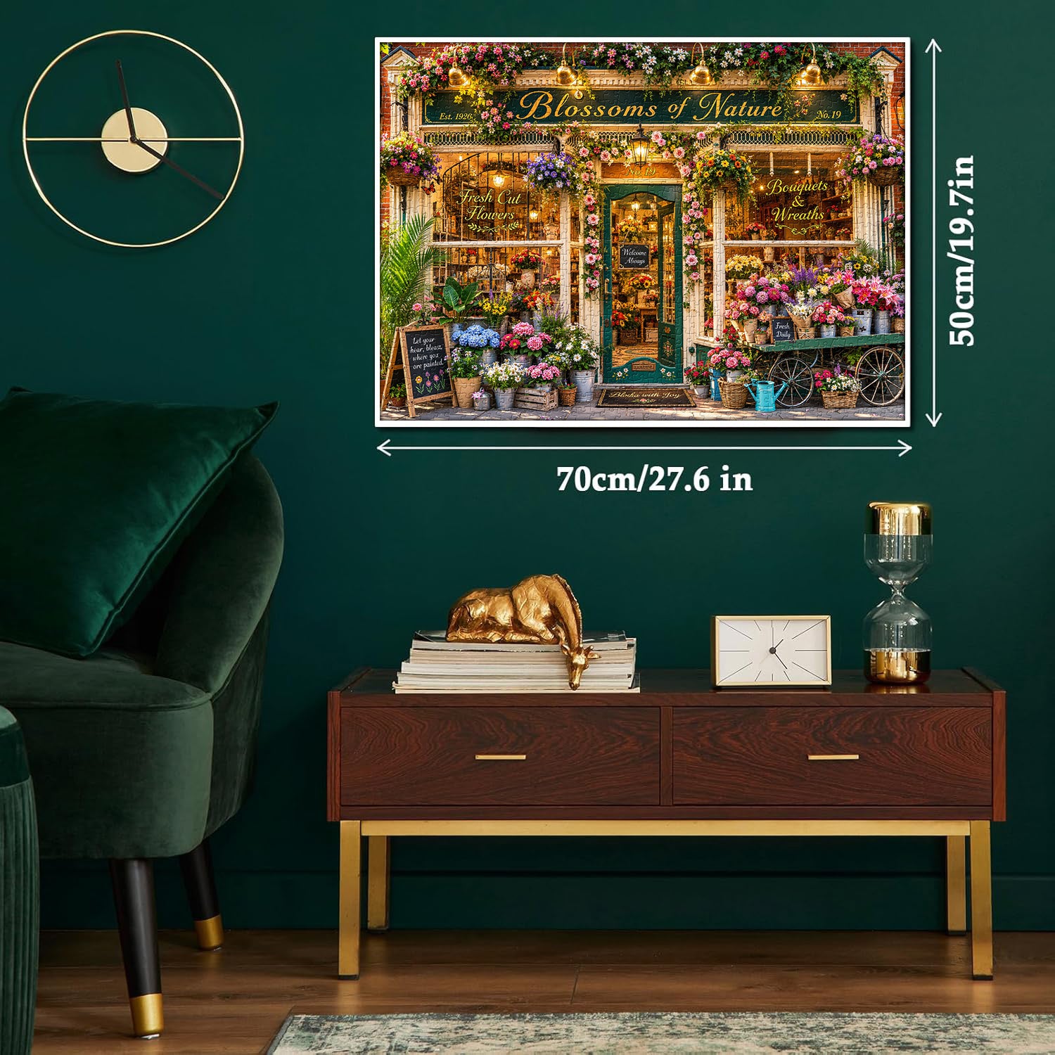 Buntes Blumenladen-Puzzle 1000 Teile