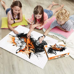 Wolf Fox Art Jigsaw Puzzle 1000 Pieces