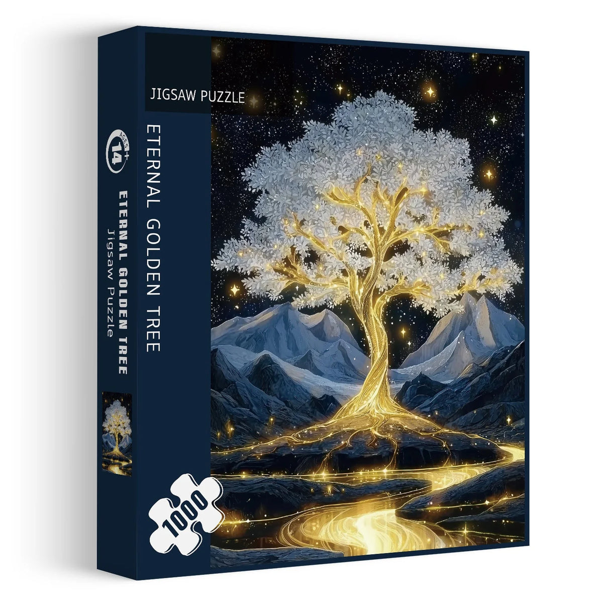 Ewiges goldenes Baum -Puzzle 1000 Stücke
