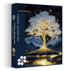 Ewiges goldenes Baum -Puzzle 1000 Stücke