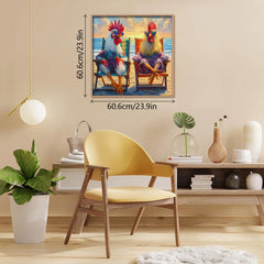 Strandhähne Puzzle 1000 Teile