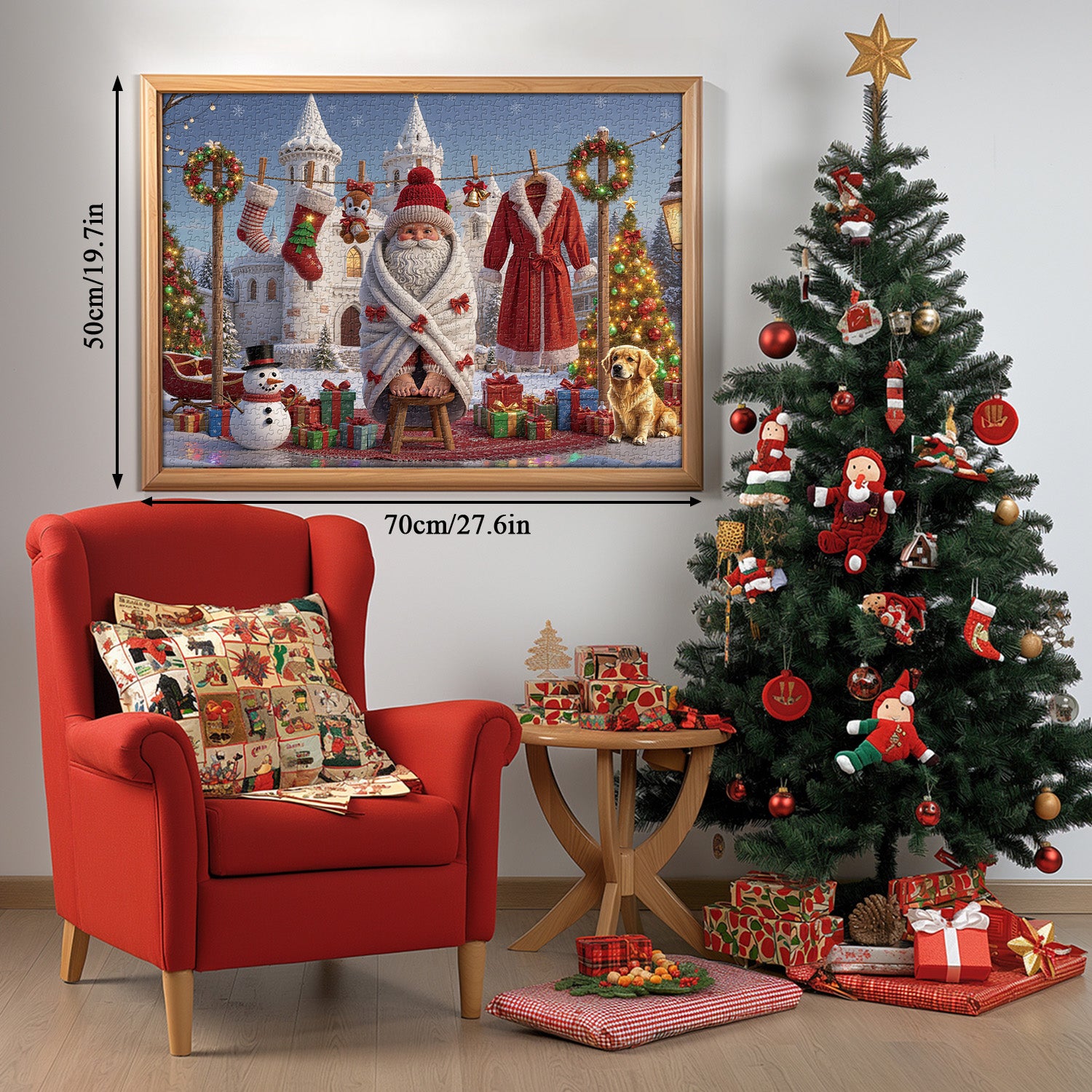 Christmas Castle Celebration Jigsaw Puzzle 1000 Pieces