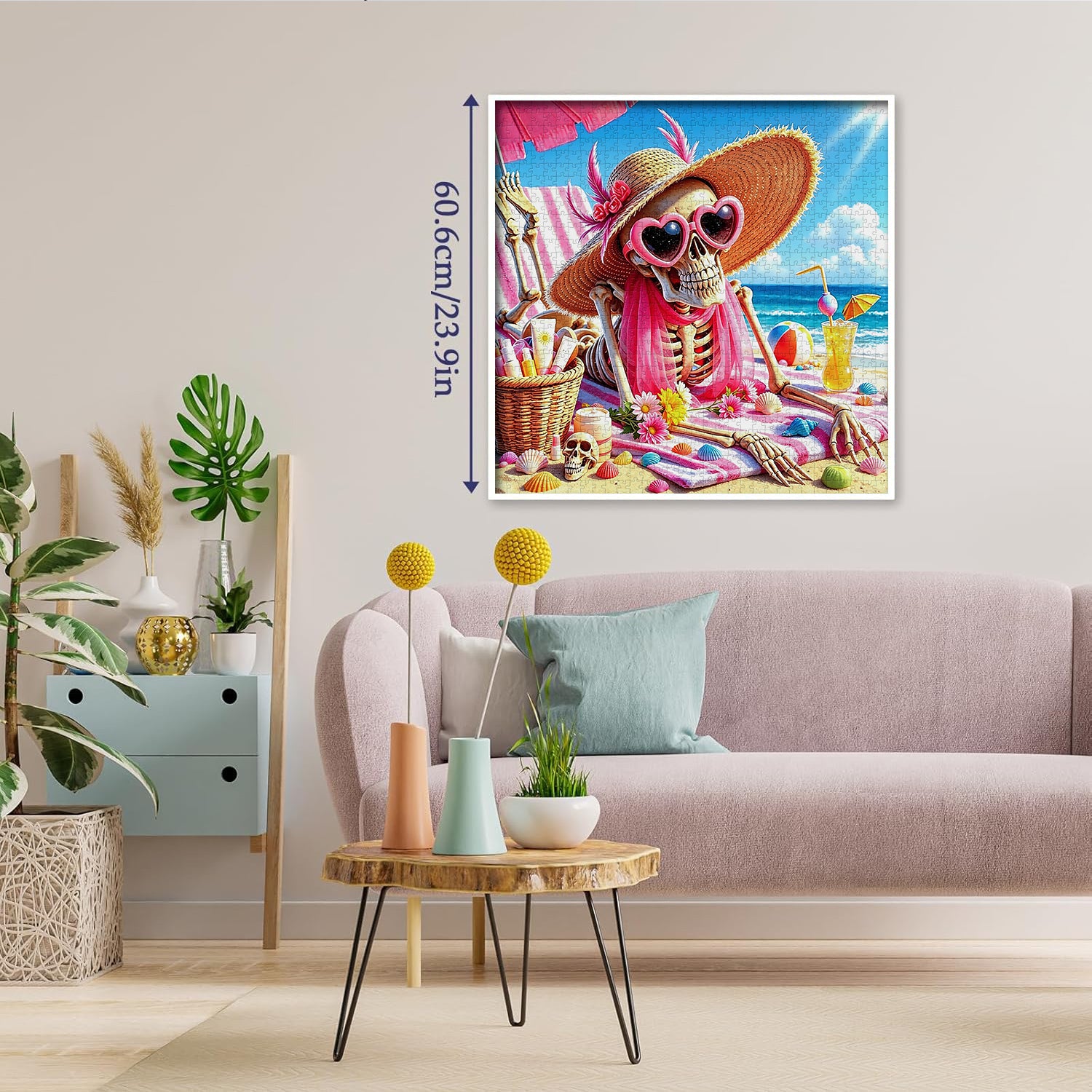 Skelett-Strandurlaub-Puzzle, 1000 Teile