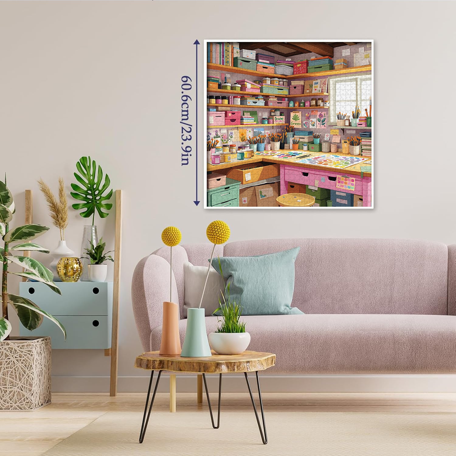 Colorful Art Studio Jigsaw Puzzle 1000 Pieces
