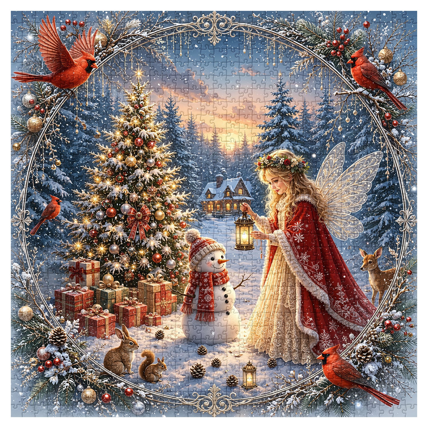 Winter Fairy Glow Jigsaw Puzzle 1000 Pieces