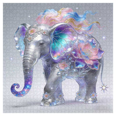 Galaxy Petal Elephant Jigsaw Puzzle 1000 Pieces