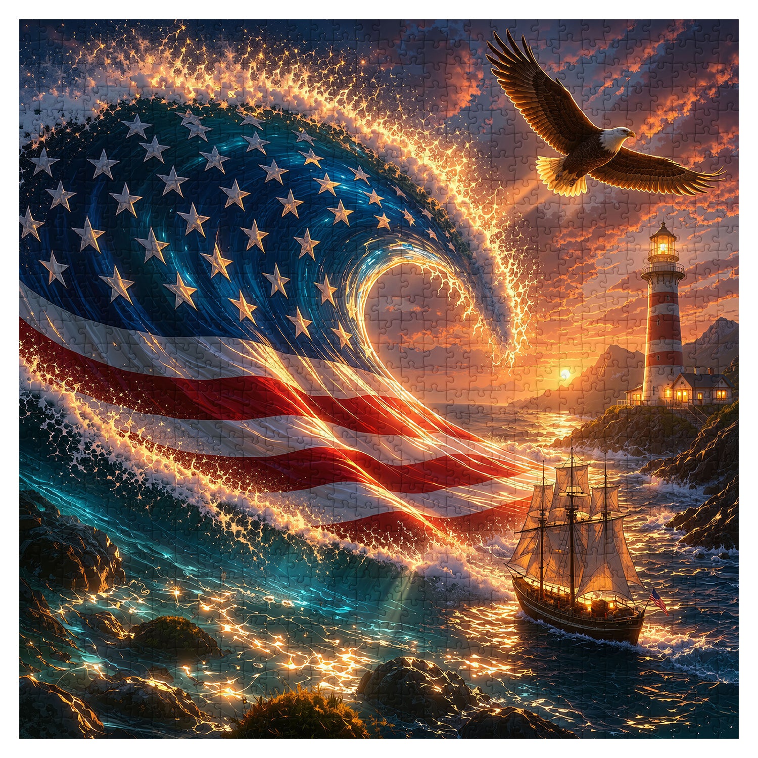 Sterne & Meer Freiheit Puzzle 1000 Teile