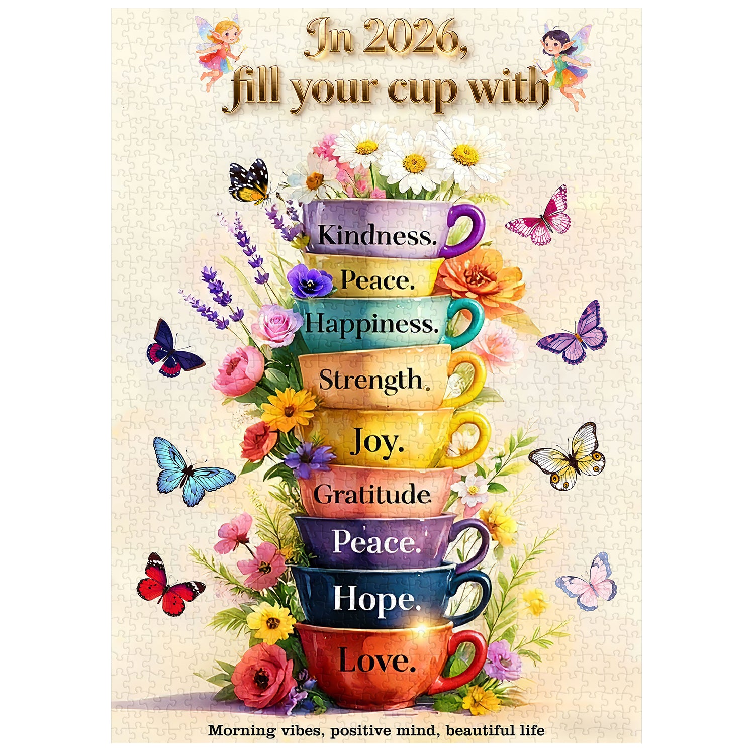 Cup of Wise Sayings Jigsaw Puzzle 1000 Pieces