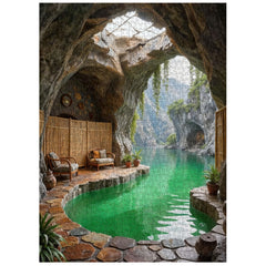 Serene Cave Retreat Jigsaw Puzzle 1000 Pieces